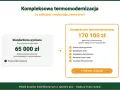 Porównanie dofinansowania do pompy ciepła: standardowa wymiana 65 000 zł, kompleksowa termomodernizacja 170 100 zł.