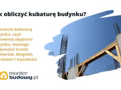 Obliczanie kubatury budynku wymaga znajomości jego wymiarów. Widoczna konstrukcja betonowa i drewniana szalówka zapowiadają budowę.