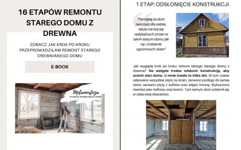 Projekty dobudówki do starego domu z drewna. Etap 1: odsłonięcie konstrukcji. Zobacz, jak krok po kroku odnowić drewniany dom.