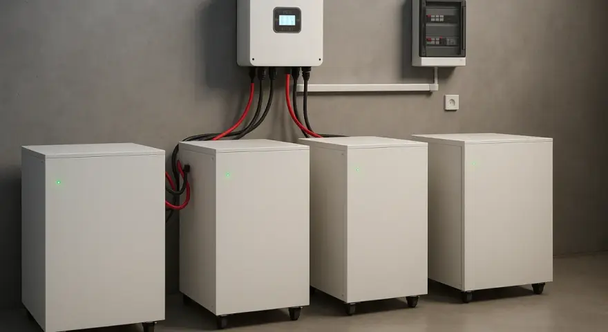 Nowoczesny magazyn energii z falownikiem i akumulatorami. Sprawdź aktualną magazyn energii cenę i zacznij oszczędzać.